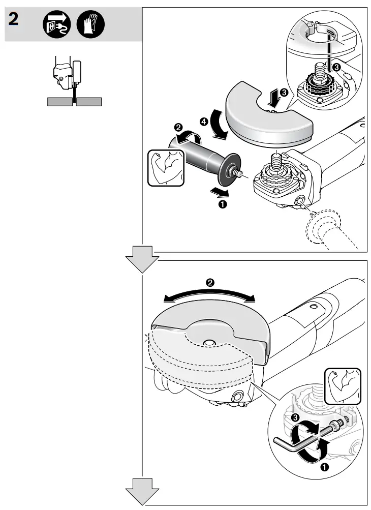 BOSCH GWS 7 100 T Professional Angle Grinder - 3
