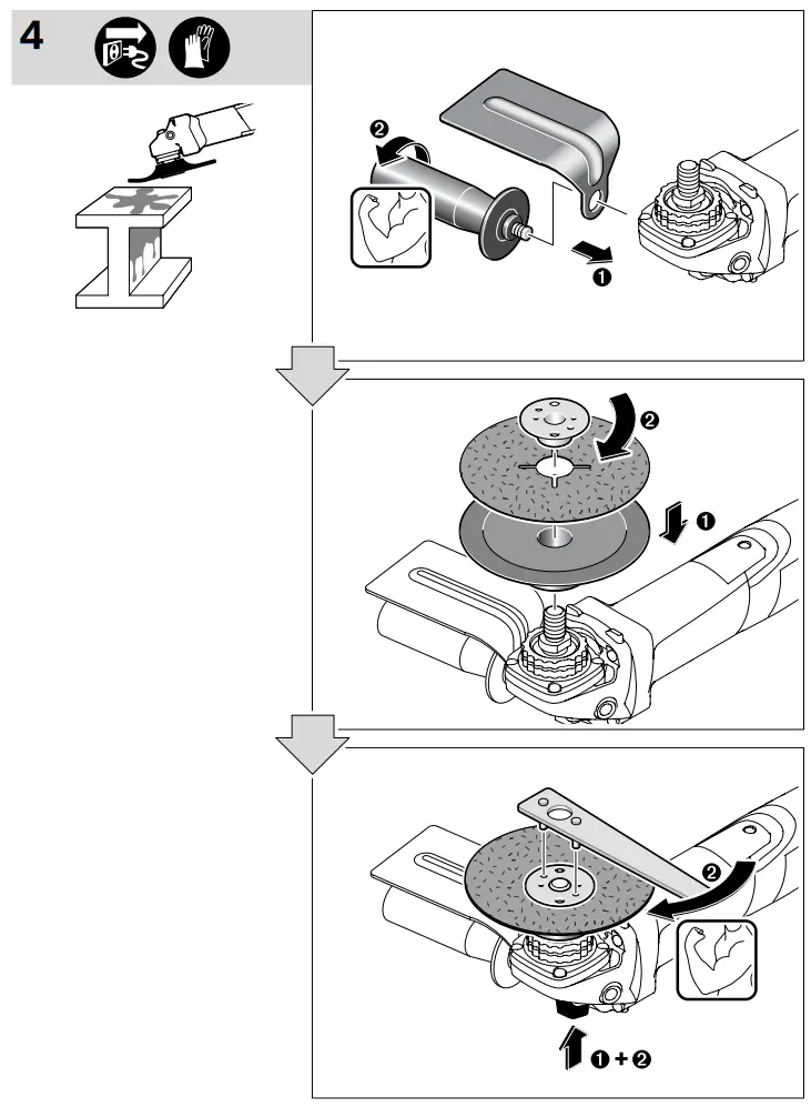 BOSCH GWS 7 100 T Professional Angle Grinder - 7