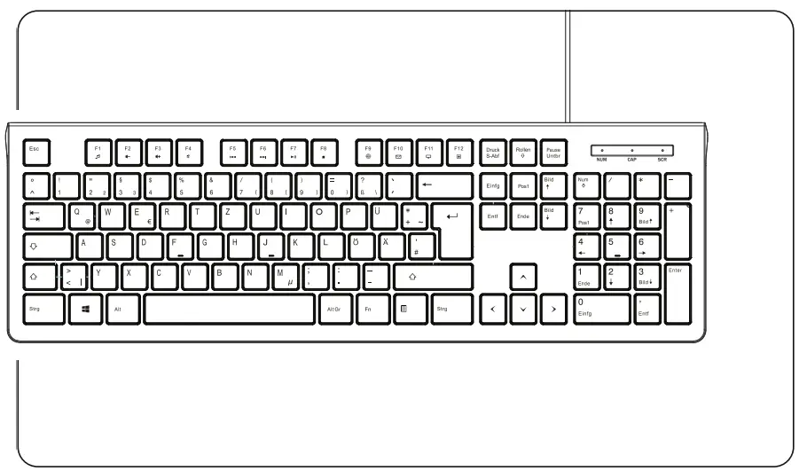 hama 00182681 KC 200 Wired Keyboard -