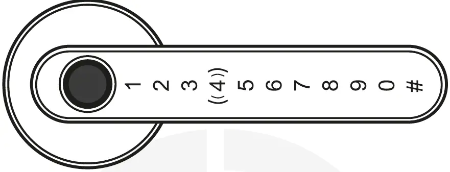 Simpled LF-SP Smart Fingerprint Door Handle 05