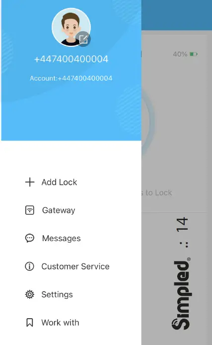 Simpled LF-SP Smart Fingerprint Door Handle 44