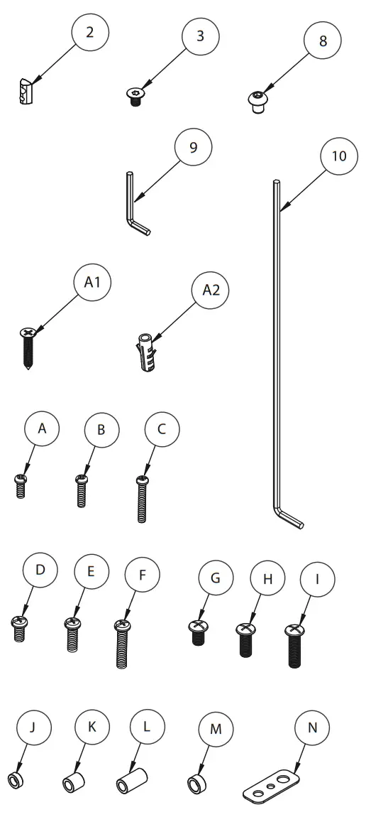 B TECH AV MOUNTS BT9920 XXL Display Wall Mount - fig 1