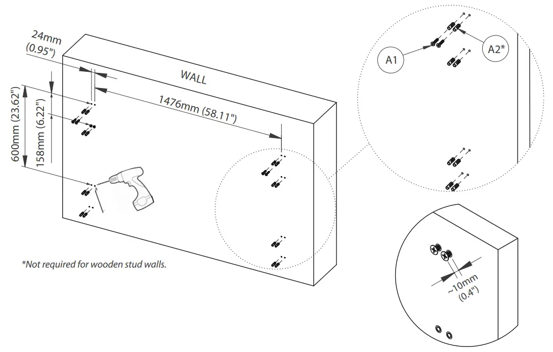 B TECH AV MOUNTS BT9920 XXL Display Wall Mount - fig 5