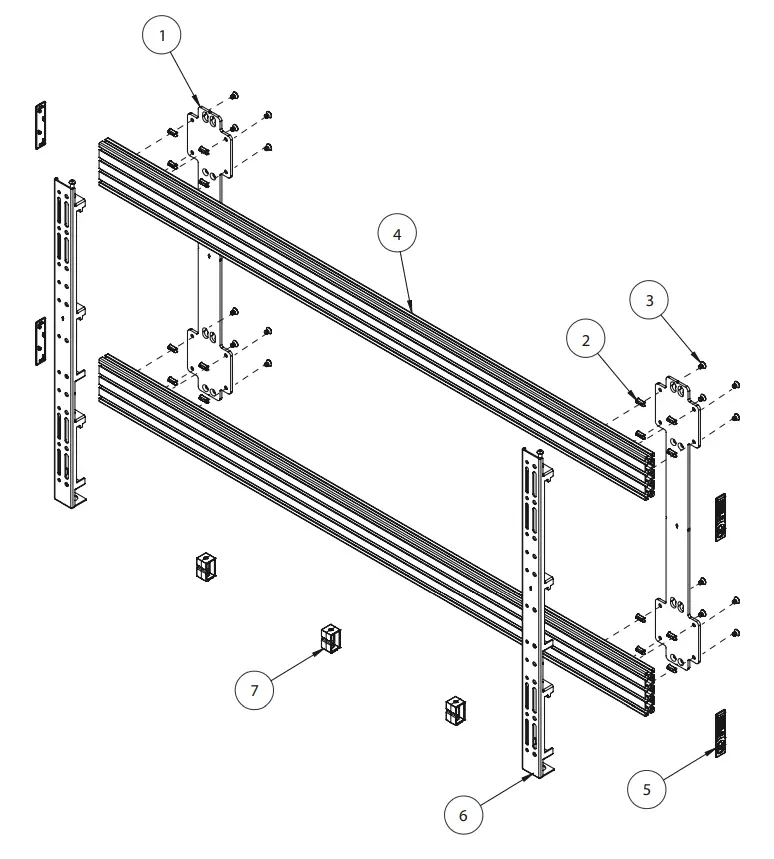 B TECH AV MOUNTS BT9920 XXL Display Wall Mount - fig