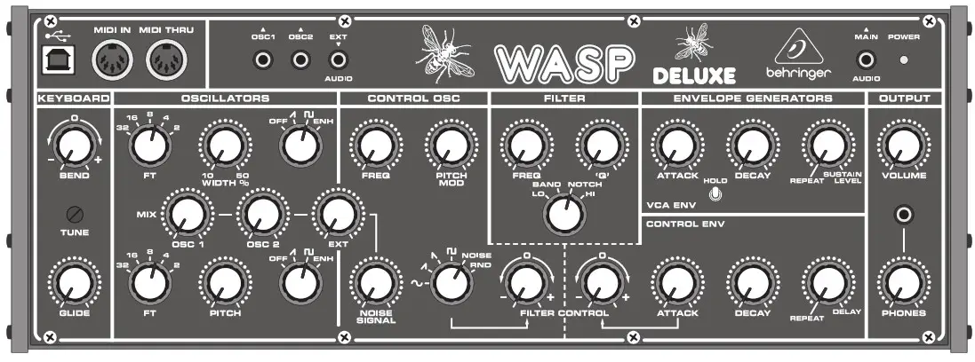 behringer WASP DELUXE Legendary Analog Synthesizer - Step 2