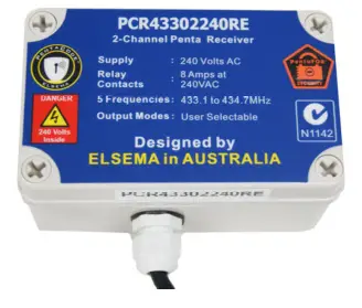 ELSEMA PCR433WG Wiegand Output Penta Receiver - IP66 case