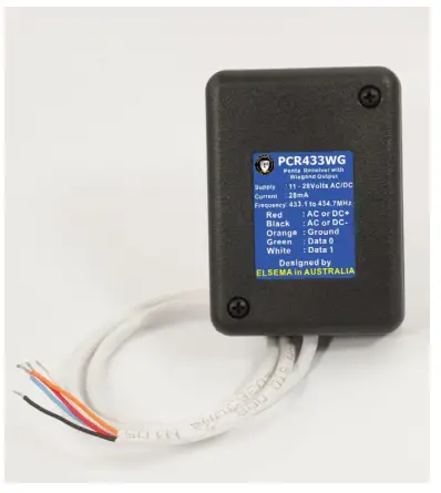 ELSEMA PCR433WG Wiegand Output Penta Receiver
