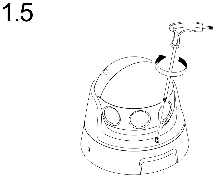 DS-2CD6944G0-IHS Network Camera Installation Instructions illustration