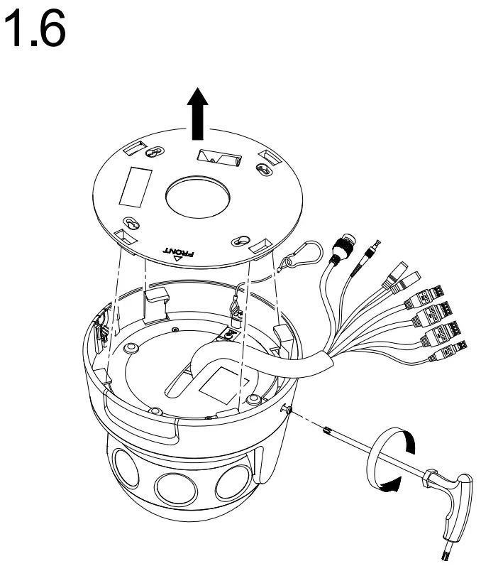 DS-2CD6944G0-IHS Network Camera Installation Instructions illustration
