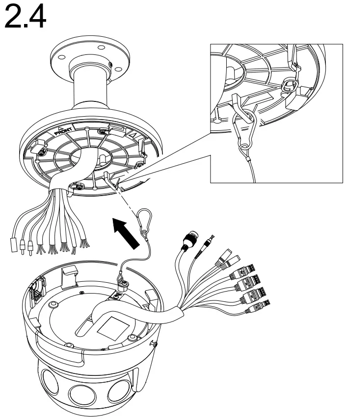 DS-2CD6944G0-IHS Network Camera Installation Instructions illustration