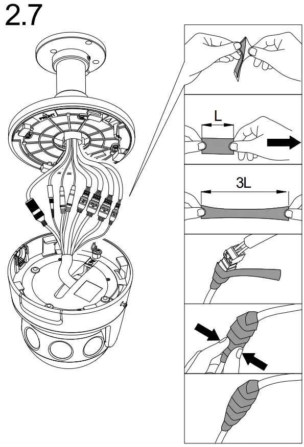 DS-2CD6944G0-IHS Network Camera Installation Instructions illustration