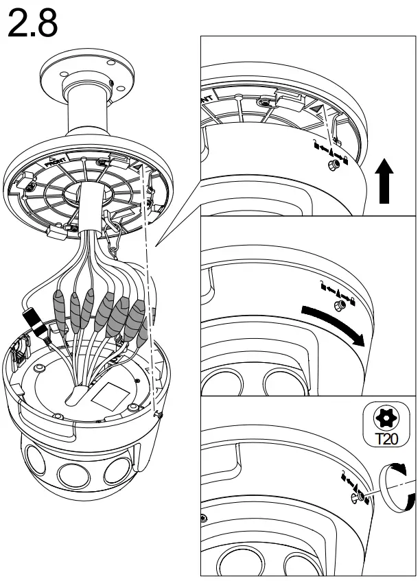 DS-2CD6944G0-IHS Network Camera Installation Instructions illustration
