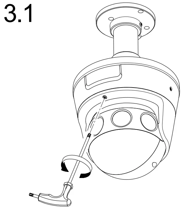 DS-2CD6944G0-IHS Network Camera Installation Instructions illustration