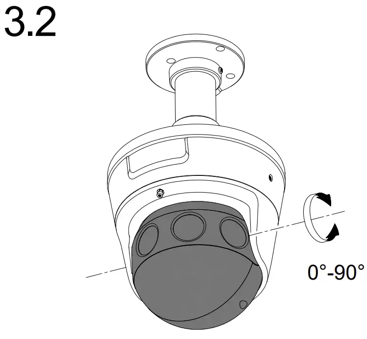 DS-2CD6944G0-IHS Network Camera Installation Instructions illustration