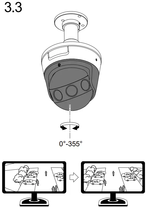 DS-2CD6944G0-IHS Network Camera Installation Instructions illustration