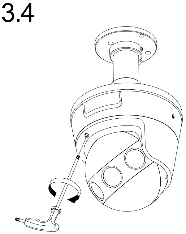 DS-2CD6944G0-IHS Network Camera Installation Instructions illustration