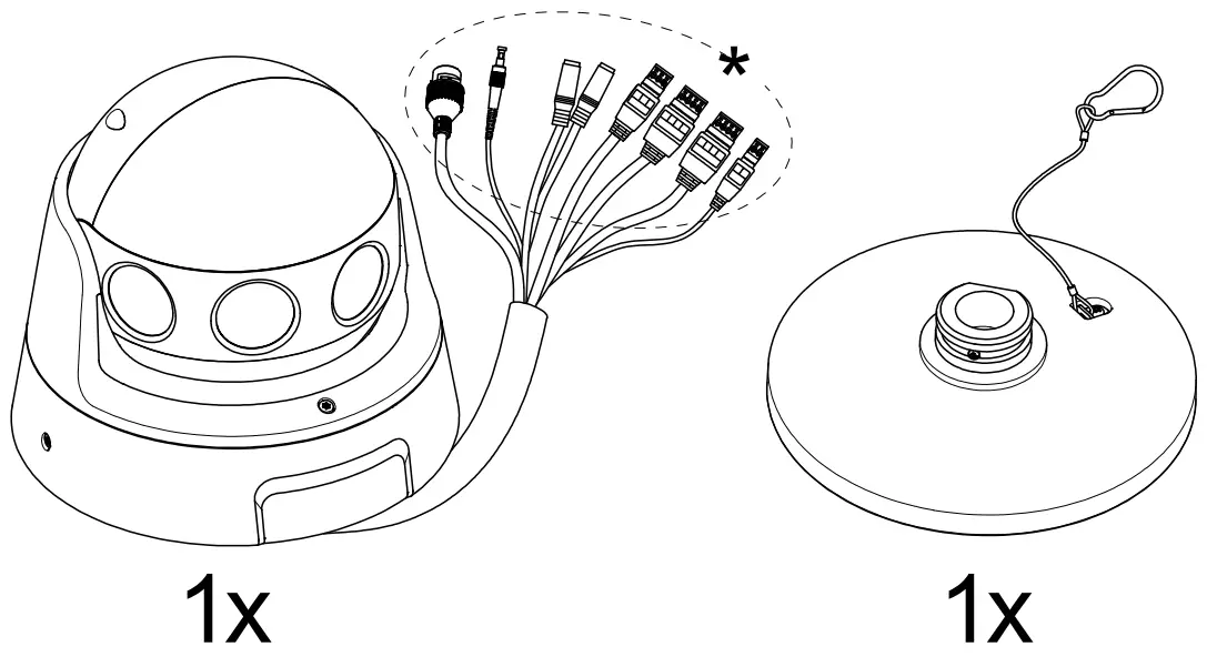 DS-2CD6944G0-IHS Network Camera Package Content