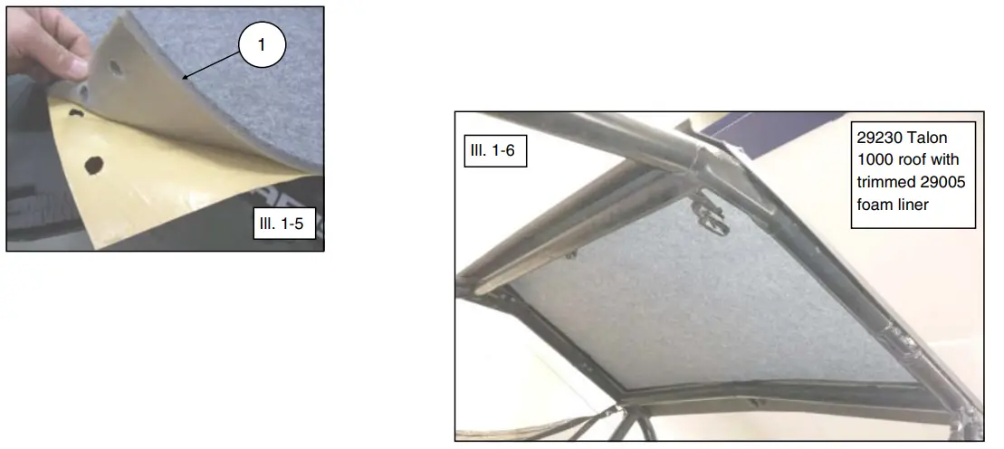 KOLPIN 29005 Universal Roof Foam Liner - Fig 5