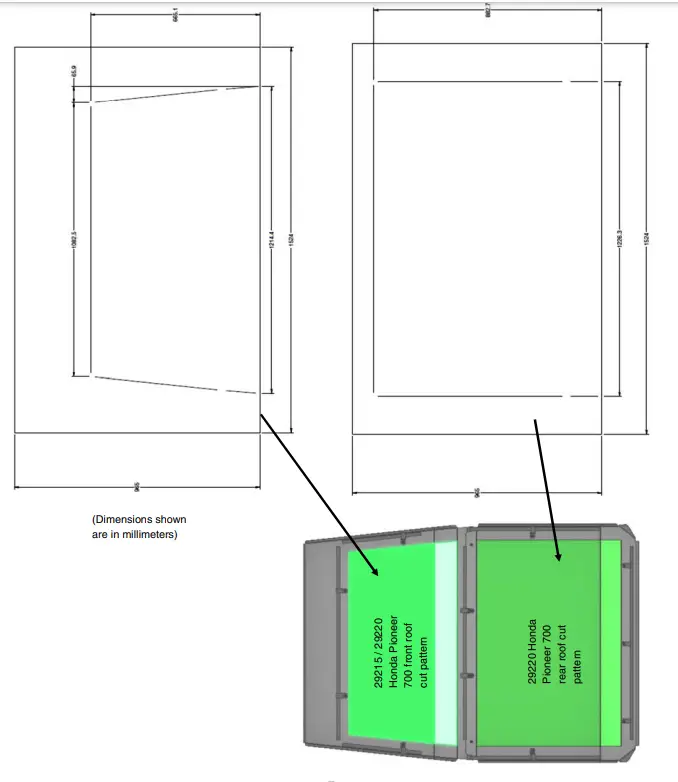 KOLPIN 29005 Universal Roof Foam Liner - Fig 9