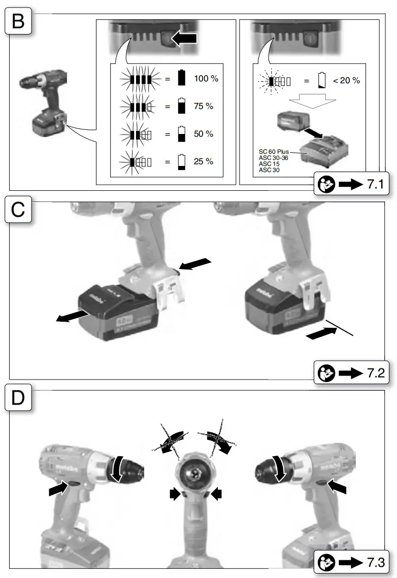 metabo BS 14.4 LT Cordless Drill - Figure 2