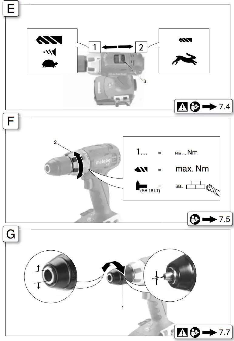 metabo BS 14.4 LT Cordless Drill - Figure 3