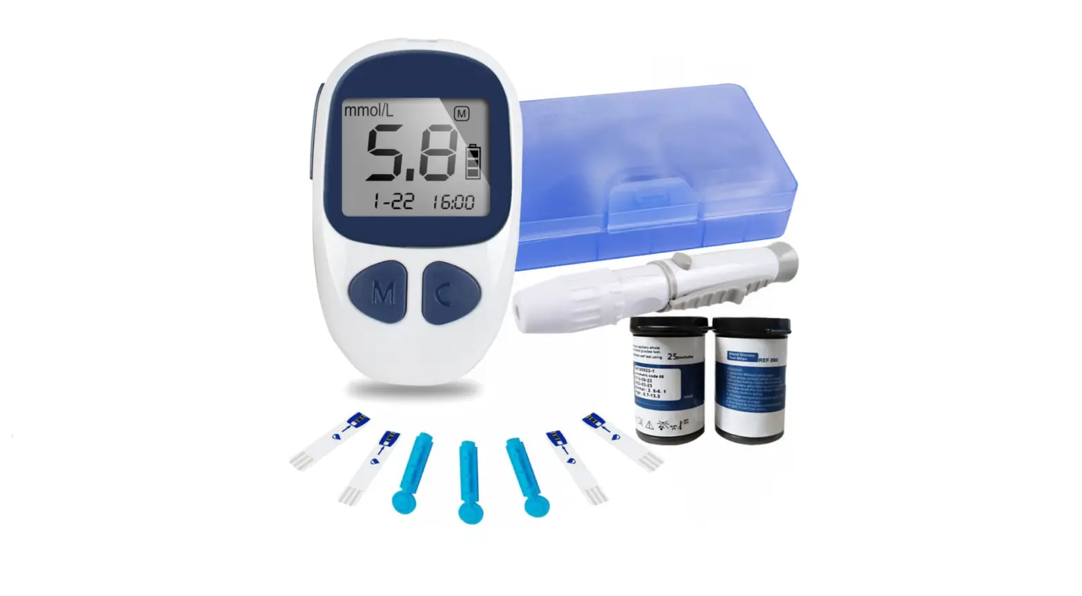 Ixaer Electronic Blood Glucose Monitor Diabetes Testing User Manual