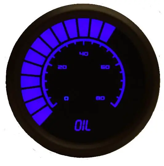 Intellitronix B9114 Digital Bargraph Oil Pressure Gauge