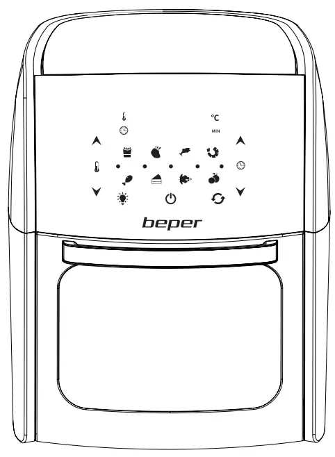 beper P101FRI012 Multifunctional Digital Air Fryer -