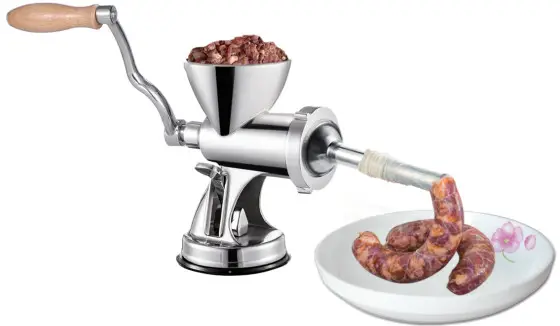 VEVOR JRJXPSJRJ00000001V0 Hand Operated Stainless Steel Sucker Meat Grinder - Fig 1
