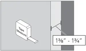 Measure door thickness