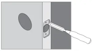 Mortise for bolt