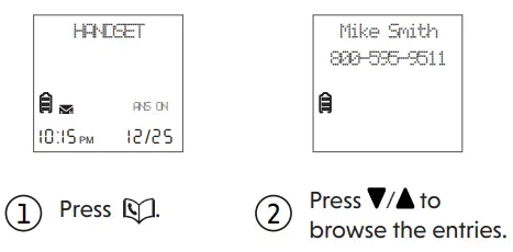 Review directory entries
