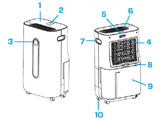 Clean-Air-Optima-CA-705-Smart-Dehumidifier-and-Air-Purifier-FIG-1