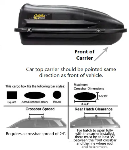 Cabela s Rooftop 10 Cu. Ft. Cargo Carrier - 9