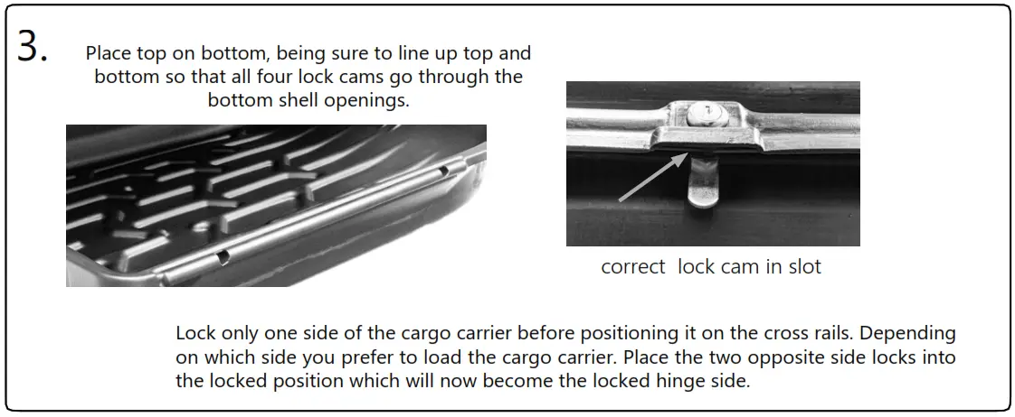 Cabela s Rooftop 10 Cu. Ft. Cargo Carrier - INSTRUCTIONS