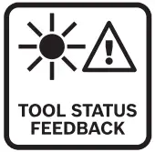 LED worklight with status indicator