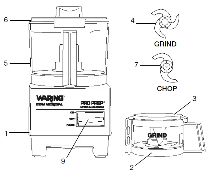 WARING COMMERCIAL WCG75 Chopper Grinder-Series Pro Prep Chopper Grinder 2