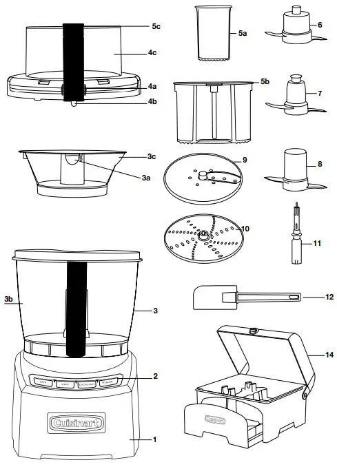 Cuisinart FP-14N 14-Cup Elite Collection 2.0 Food Processor -heavy loads.