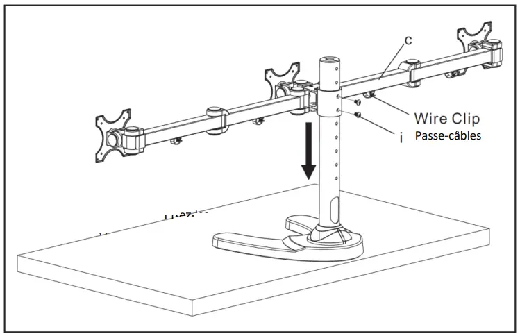 Kimex 015-1253 Desk Stand For 3 Pc Monitors - fig 4