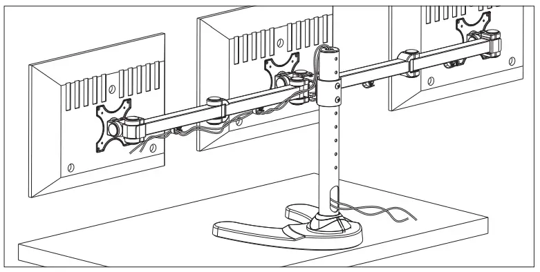 Kimex 015-1253 Desk Stand For 3 Pc Monitors - fig 7