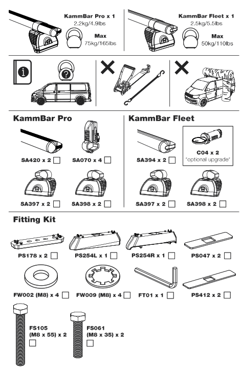 Rhino GB2PR FL KammBar Fleet System - fig
