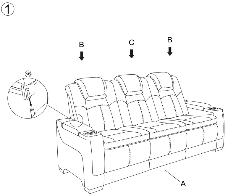 ASHLEY 2200415 Next-Gen DuraPella Power Reclining Sofa-FIG3