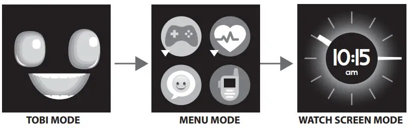 Little Tikes Tobi Robot Smartwatch - WATCH SCREEN MODE