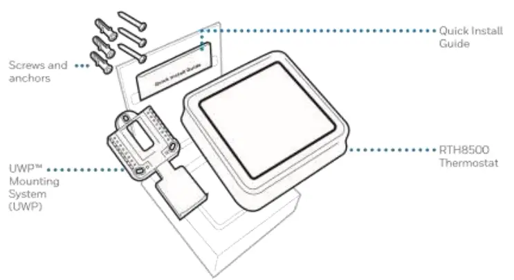 Honeywell-RTH8500-Programmable-Thermostat-FIG-1
