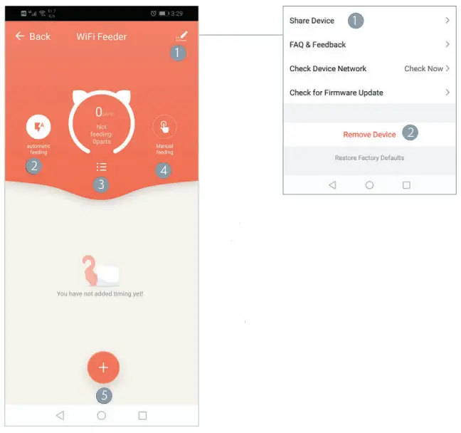 TESLA TSL-PC-BL4 Smart Pet Feeder -Camera - WIFI FEEDER APP