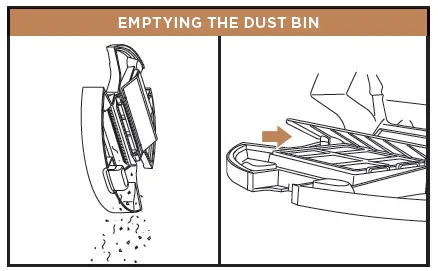 EMPTYING THE DUST BIN