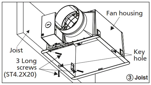 Panasonic RG-M79A Pick A Flow Ventilating Fan - Fan housing