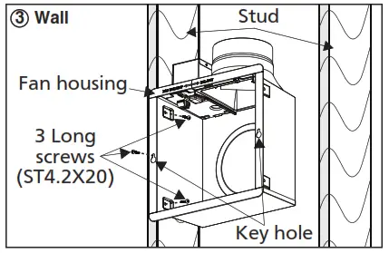 Panasonic RG-M79A Pick A Flow Ventilating Fan - Fan housing