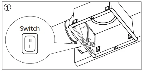 Panasonic RG-M79A Pick A Flow Ventilating Fan - junction box