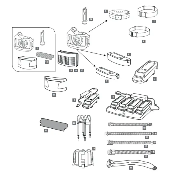 3M Versaflo Powered Air Respirator - fig 1